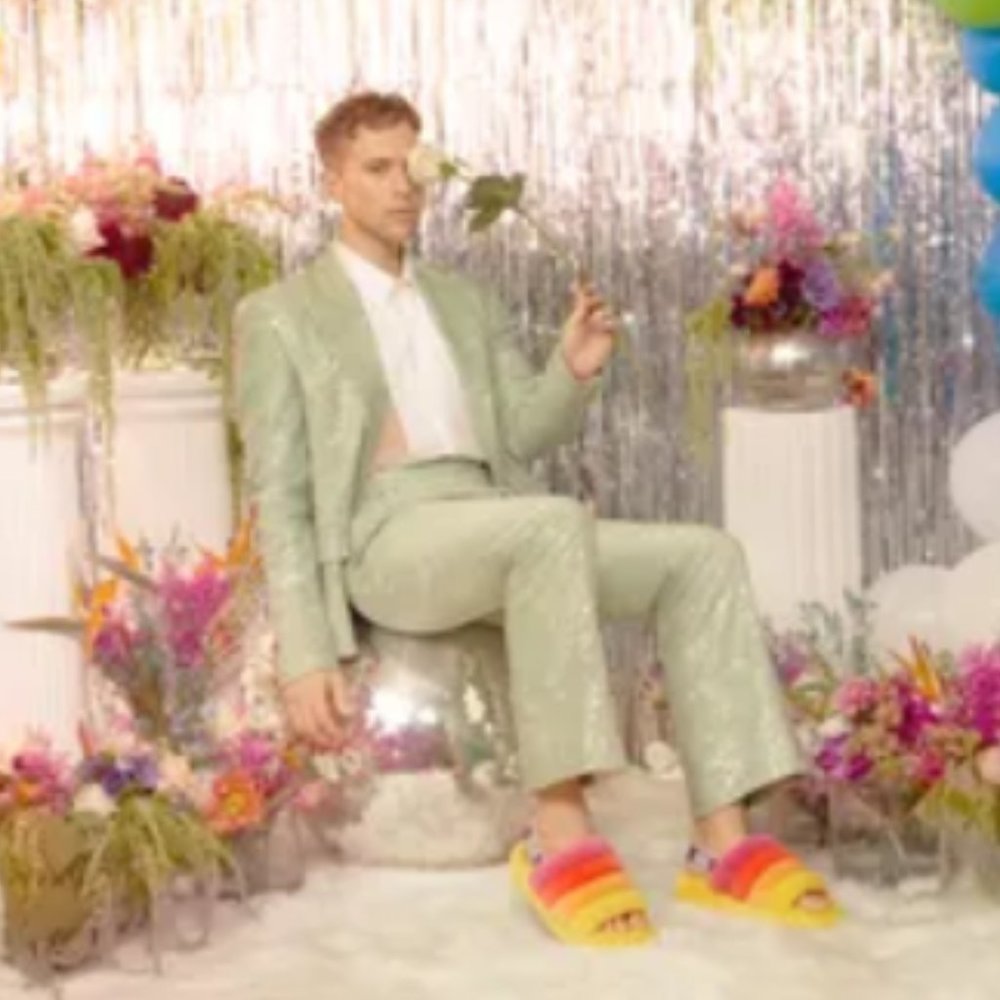 UGG Pride Fluff Yeah Rainbow SLIPPERS Slide - Picture 13 of 13